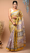 Designer Hand Block print kota Doria Saree (KDS11)